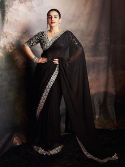 Gopi Vaid - Vidya Balan in Meili Saree with Stitched Blouse
