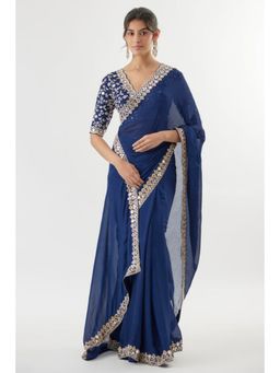 Gopi Vaid - Meili Saree with Stitched Blouse