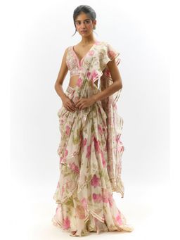 Gopi Vaid - Akshata Saree with Stitched Blouse