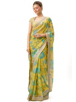 Gopi Vaid - Siddhi Saree with Stitched Blouse and Petticoat