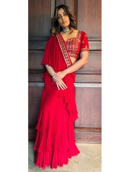 Gopi Vaid - Abshar Saree with Stitched Blouse