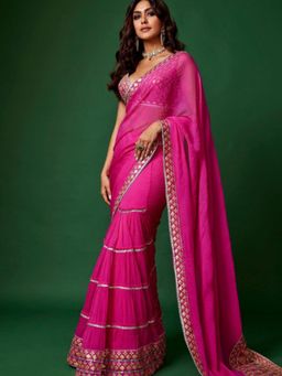 Gopi Vaid - Mrunal Thakur In Anupa Saree with Stitched Blouse