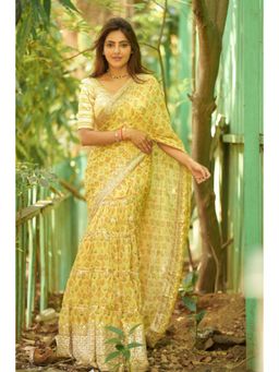 Gopi Vaid - Nusrat Saree with Stitched Blouse