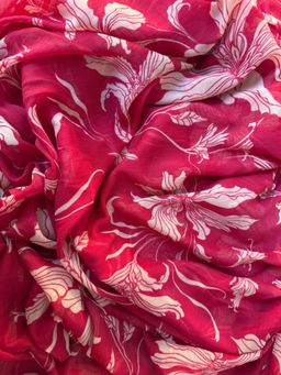 Ensembles - Blossom blaze Saree With Unstitched Blouse