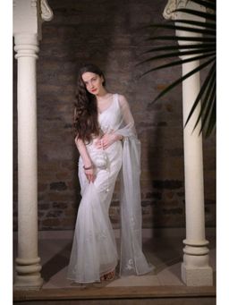 Ensembles - Cancer Saree - Gentle Elegance Saree With Unstitched Blouse