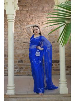 Ensembles - Capricorn Saree - Timeless Elegance Saree With Unstitched Blouse
