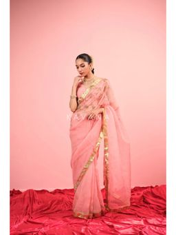 KAVANA - Naz Silk Organza Saree with Unstitched Blouse