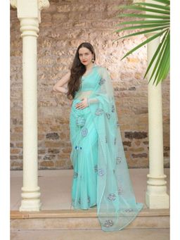 Ensembles - Pisces Ethereal Flow Saree with Unstitched Blouse