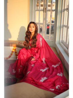 Ensembles - Referee Be Barbie Saree with Unstitched Blouse