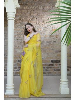 Ensembles - Sagittarius Radiant and Bold Saree with Unstitched Blouse