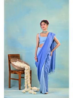 KAVANA - Jheel Pink Linen Saree