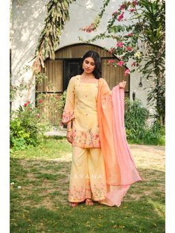 KAVANA - Women Yellow Sandhya Dupatta