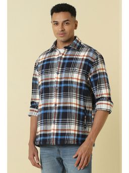 Allen Solly - Men Check Full Sleeves Casual Shirt
