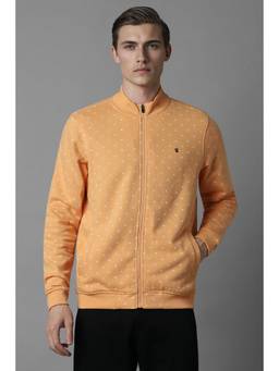 Louis Philippe - Men Casual Orange Printed Jacket