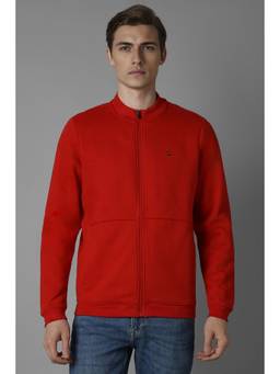 Louis Philippe - Men Casual Red Solid Jacket