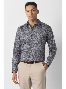 Van Heusen - Men Floral Print Full Sleeves Shirt