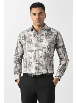 Van Heusen - Men Printed Full Sleeves Shirt
