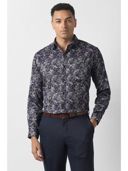 Van Heusen - Men Floral Print Full Sleeves Shirt