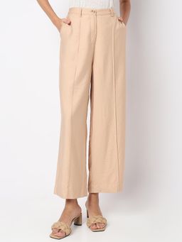 VERO MODA - Beige High Rise Pant