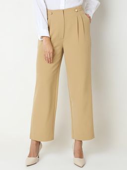 VERO MODA - Tan High Rise Trouser