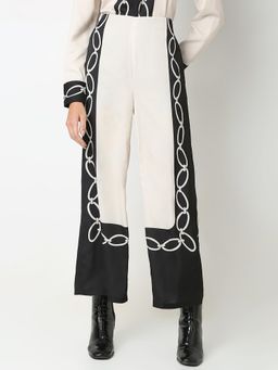 VERO MODA - Beige Printed Pant