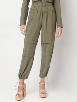 VERO MODA - Olive Green Parachute Pant