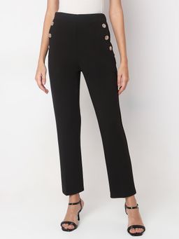 VERO MODA - Black Straight Fit Pant