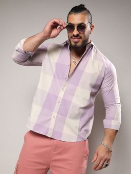 Instafab Plus - Mens Cotton Buffalo Check Shirt