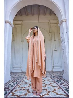 HOUSE OF MIRA - Masakali Embroidered Kurta Palazzo and Dupatta (Set of 3)