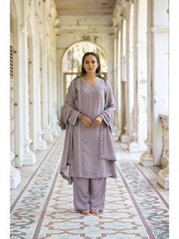 HOUSE OF MIRA - Aabh Embroidered Kurta Palazzo and Dupatta (Set of 3)