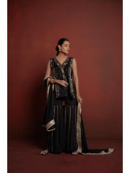 HOUSE OF MIRA - Trisha Embroidered Kurta Sharara and Dupatta (Set of 3)