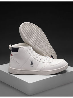 U.S. POLO ASSN. - Men Arrick 3.0 Mid Top Sneakers White