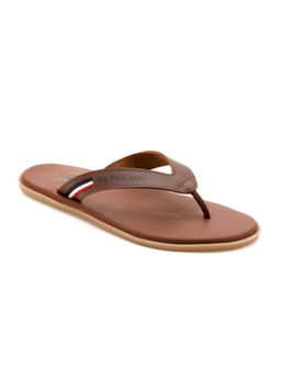 U.S. POLO ASSN. - Men Wanor 2.0 Slip On Brown Flipflops