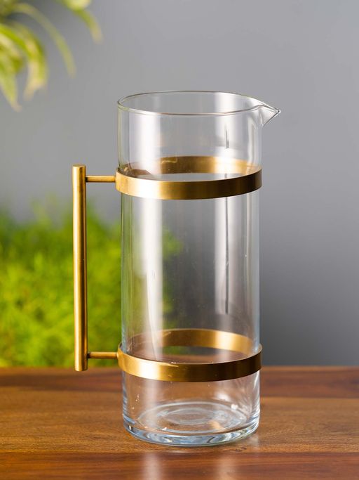 SG Home Urban Glass & Metal Jug