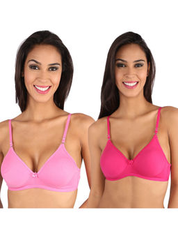 Bralux - Dolly T-Shirt Bra Pink-Rani Set Of 2
