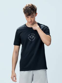 LOTTO - Men's Print Black T-Shirt