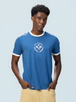 LOTTO - Men's Print Blue T-Shirt