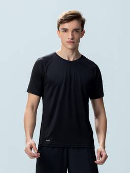 LOTTO - Men's Raglan Black T-Shirt