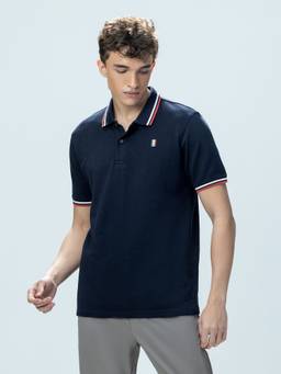 LOTTO - Men's Courtline Italian Navy Blue Polo T-shirt