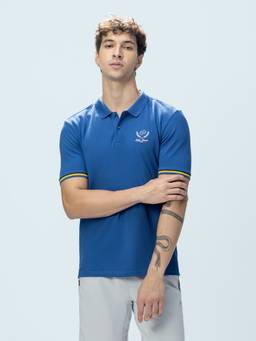 LOTTO - Men's Tipping Blue Polo T-shirt