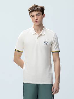LOTTO - Men's Tipping White Polo T-shirt