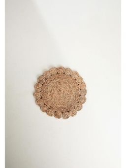 Freedom Tree - Round Woven Jute Beige Table Mat