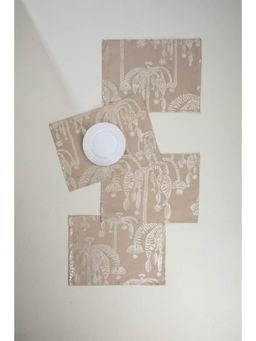 Freedom Tree - Toddy Palm Cotton Metallic Table Mat (Pack of 4)