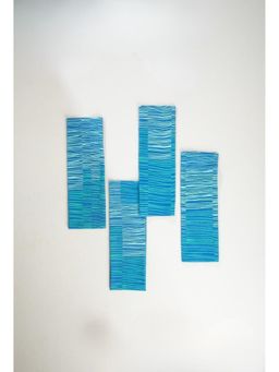 Freedom Tree - Marine Drive Cotton Blue Dinner Napkin (Pack of 4)