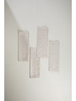 Freedom Tree - Kabini Stars Cotton Gold And Off White Dinner Napkin (Pack of 4)