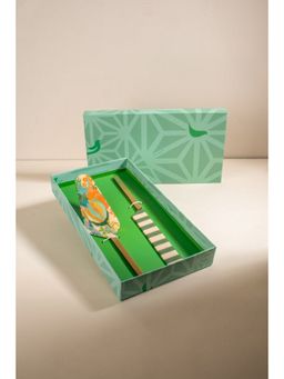 Freedom Tree - Keora Striper Enamel Painted Steel Cake Server (Pack of 2)