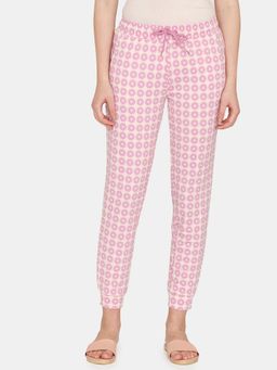 Zivame - Knit Poly Loungewear Bottom - Orchid Bouquet - Pink