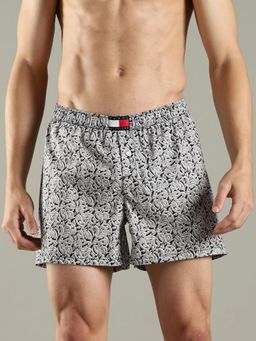 Tommy Hilfiger - Black Printed Mid Rise Boxer