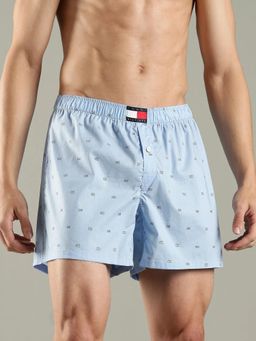 Tommy Hilfiger - Blue Printed Mid Rise Boxer