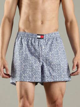 Tommy Hilfiger - Blue Printed Mid Rise Boxer